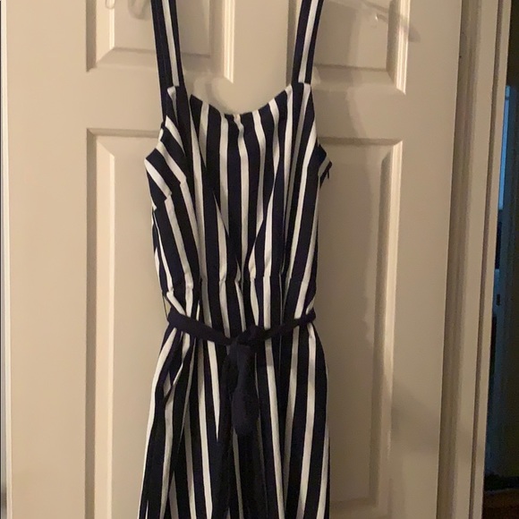 Jcrew tie-waist striped jumpsuit - Picture 3 of 4